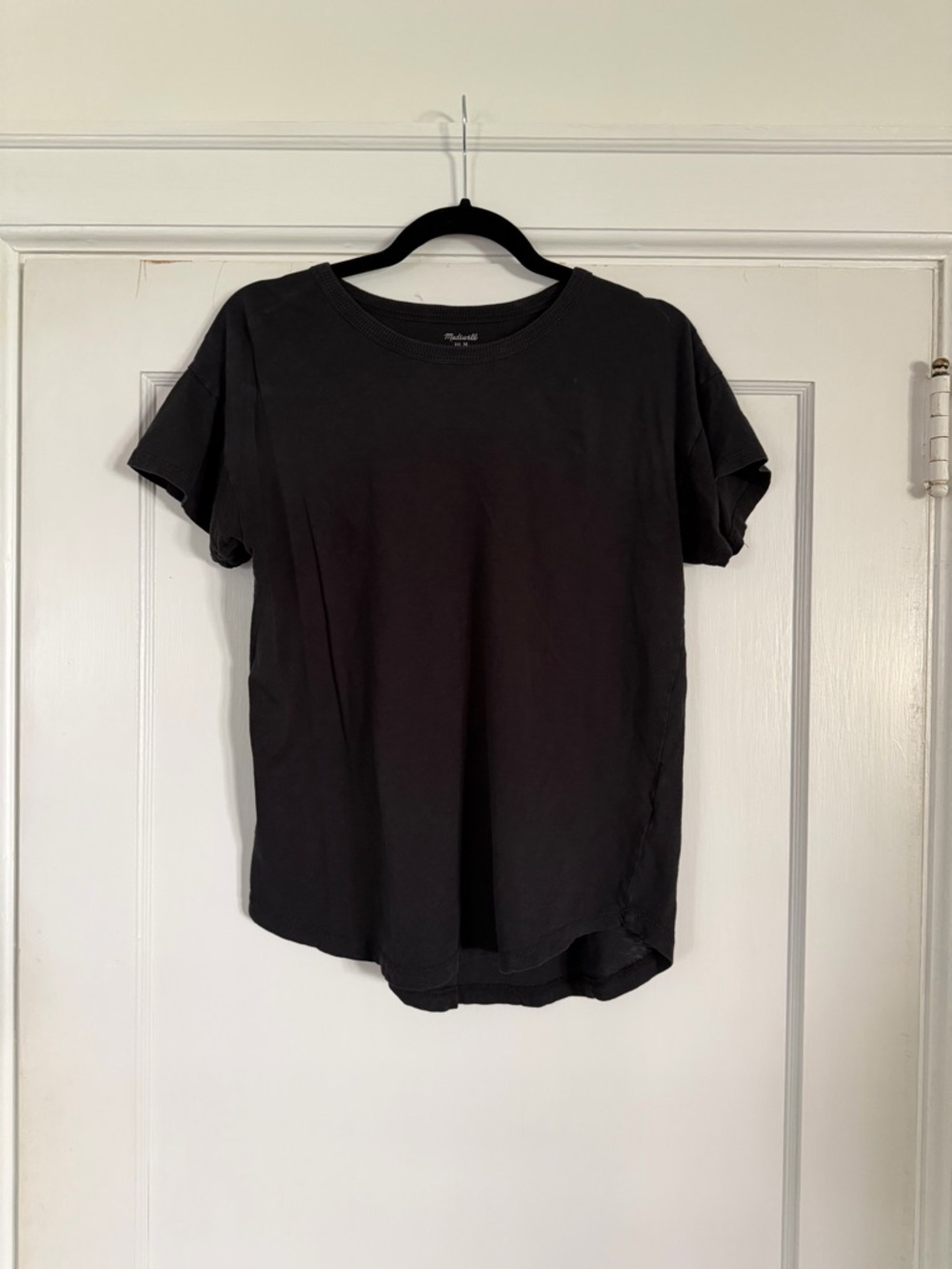 Madewell Black Crewneck Short Sleeve Tee